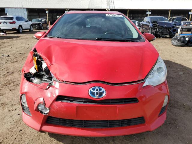 JTDKDTB35D1043187 - 2013 TOYOTA PRIUS C RED photo 5