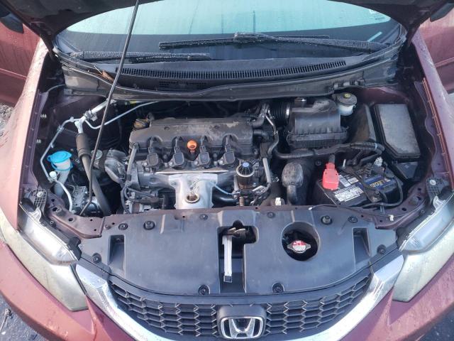 2HGFB2F53EH522354 - 2014 HONDA CIVIC LX BURGUNDY photo 11