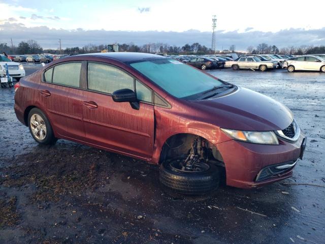 2HGFB2F53EH522354 - 2014 HONDA CIVIC LX BURGUNDY photo 4