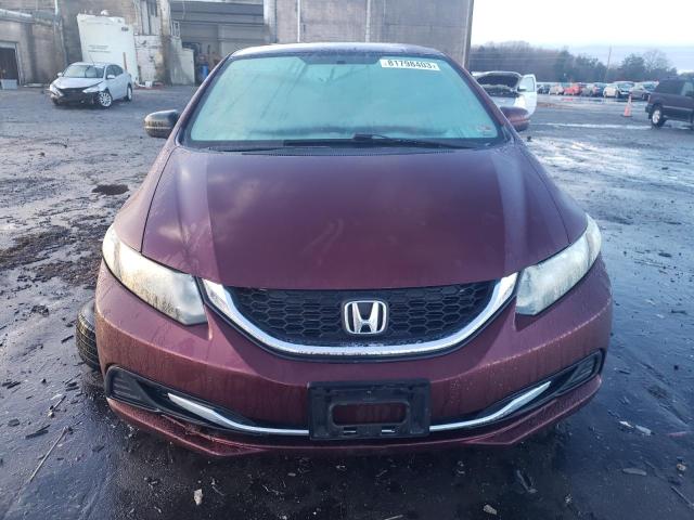 2HGFB2F53EH522354 - 2014 HONDA CIVIC LX BURGUNDY photo 5