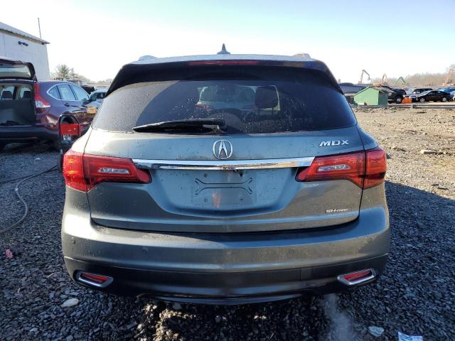 5FRYD4H85EB015044 - 2014 ACURA MDX ADVANCE GRAY photo 6