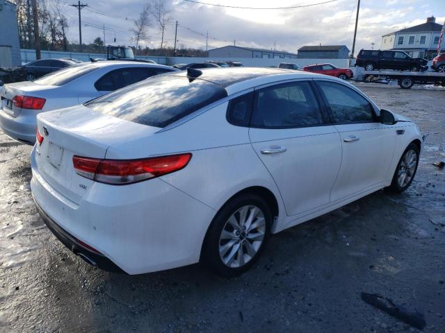 5XXGU4L39GG098826 - 2016 KIA OPTIMA EX WHITE photo 3