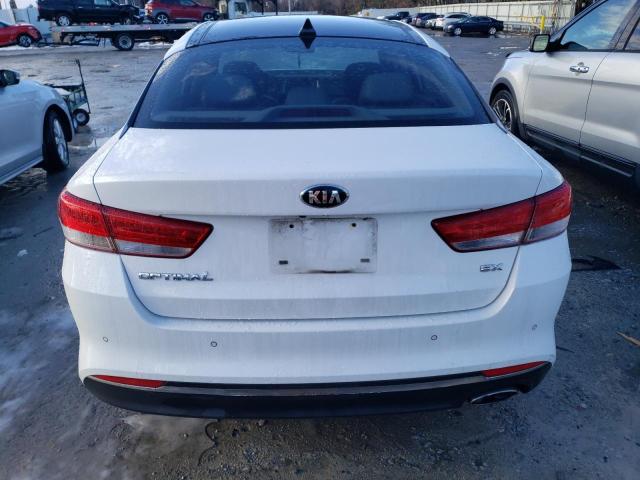 5XXGU4L39GG098826 - 2016 KIA OPTIMA EX WHITE photo 6