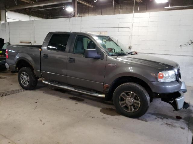 1FTRW14W78KC84723 - 2008 FORD F150 SUPERCREW GRAY photo 4