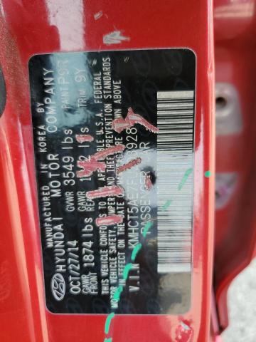 KMHCT5AE7FU203928 - 2015 HYUNDAI ACCENT GS 红色 照片 14