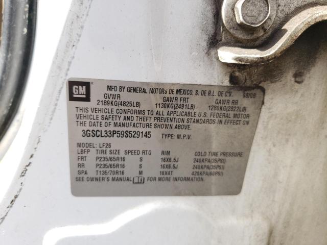 3GSCL33P59S529145 - 2009 SATURN VUE XE Weiß Foto 13