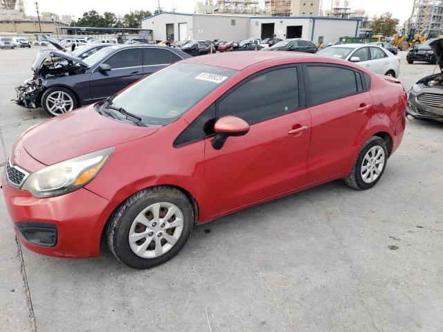 KNADN4A37D6206287 - 2013 KIA RIO EX RED photo 1