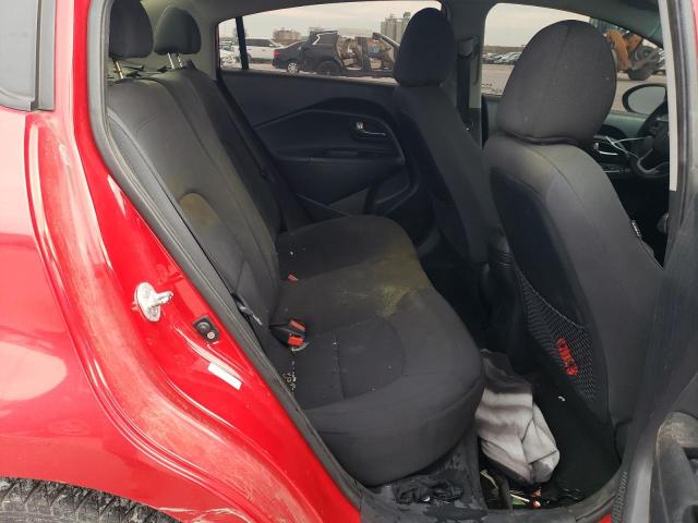 KNADN4A37D6206287 - 2013 KIA RIO EX RED photo 10