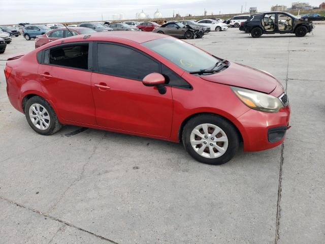 KNADN4A37D6206287 - 2013 KIA RIO EX RED photo 4