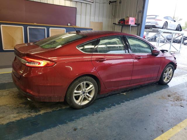 3FA6P0HD8JR148739 - 2018 FORD FUSION SE წითელი ფოტო 3