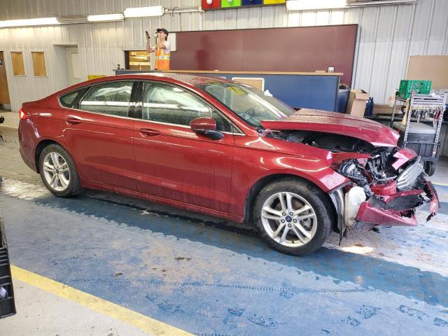 3FA6P0HD8JR148739 - 2018 FORD FUSION SE წითელი ფოტო 4
