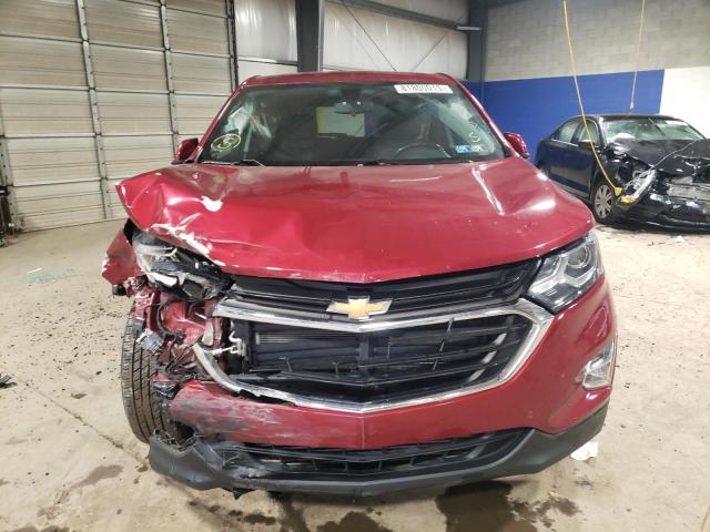 3GNAXUEV9KS546312 - 2019 CHEVROLET EQUINOX LT RED photo 5