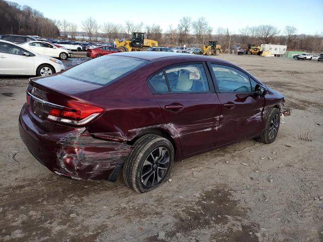 2HGFB2F89FH500208 - 2015 HONDA CIVIC EX BURGUNDY photo 3