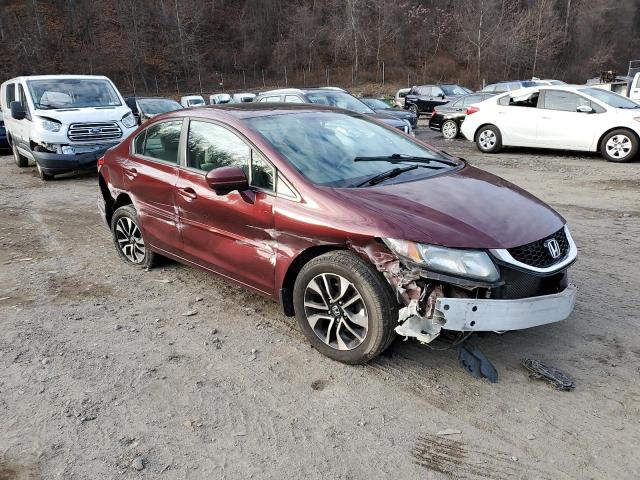 2HGFB2F89FH500208 - 2015 HONDA CIVIC EX BURGUNDY photo 4