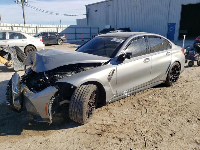 WBS43AY01PFP12519 - 2023 BMW M3 COMPETITION GRAY photo 1