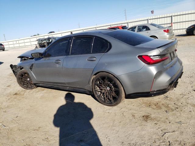 WBS43AY01PFP12519 - 2023 BMW M3 COMPETITION GRAY photo 2