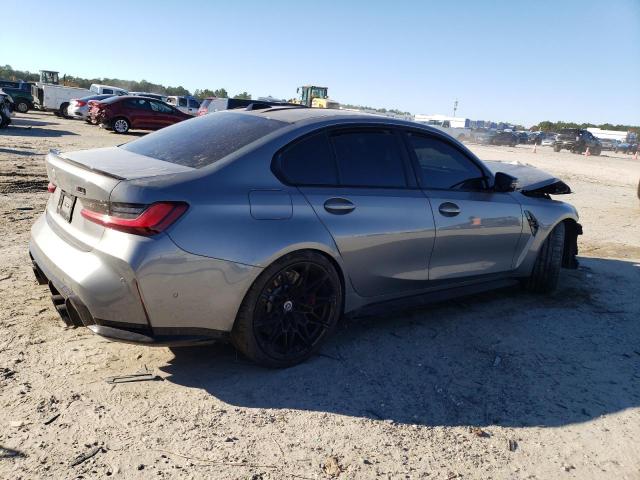 WBS43AY01PFP12519 - 2023 BMW M3 COMPETITION GRAY photo 3
