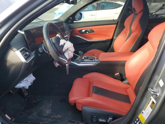 WBS43AY01PFP12519 - 2023 BMW M3 COMPETITION GRAY photo 7