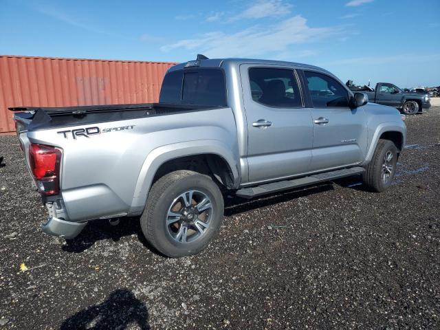 5TFAZ5CN6KX078162 - 2019 TOYOTA TACOMA DOUBLE CAB SILVER photo 3