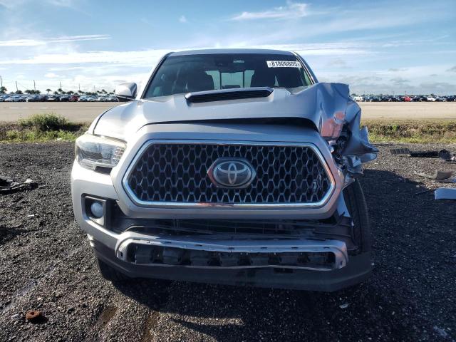 5TFAZ5CN6KX078162 - 2019 TOYOTA TACOMA DOUBLE CAB SILVER photo 5