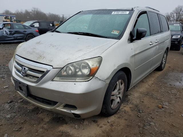 5FNRL38425B040855 - 2005 HONDA ODYSSEY EX SILVER photo 1