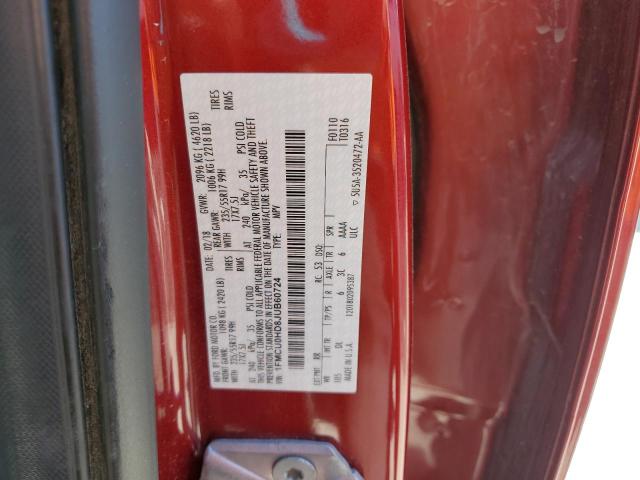 1FMCU0HD8JUB60724 - 2018 FORD ESCAPE SEL წითელი ფოტო 13