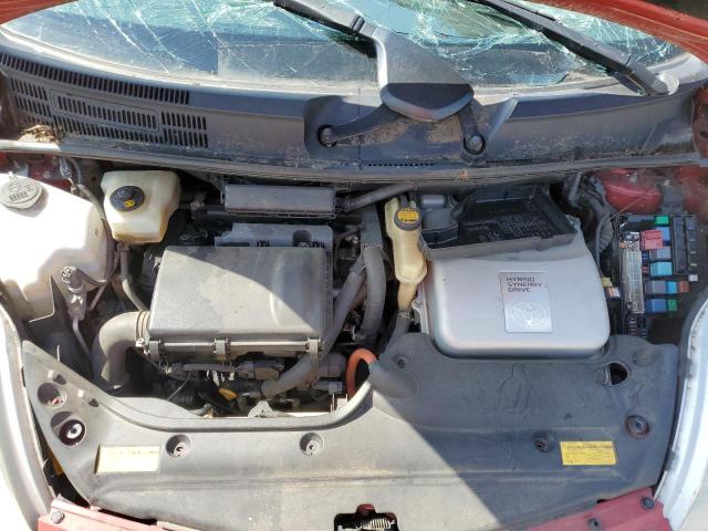 JTDKB20U587800152 - 2008 TOYOTA PRIUS RED photo 11
