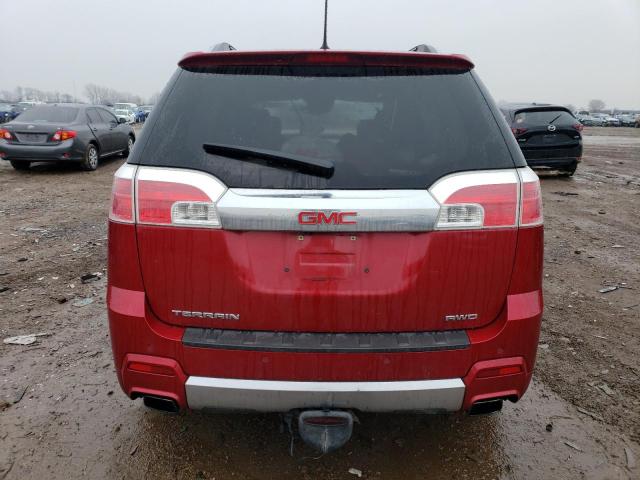 2GKFLZE35D6165990 - 2013 GMC TERRAIN DENALI RED photo 6