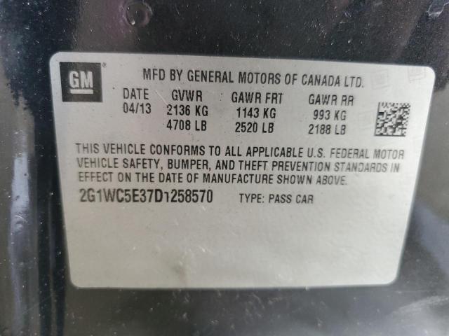 2G1WC5E37D1258570 - 2013 CHEVROLET IMPALA LTZ 黑色 照片 12