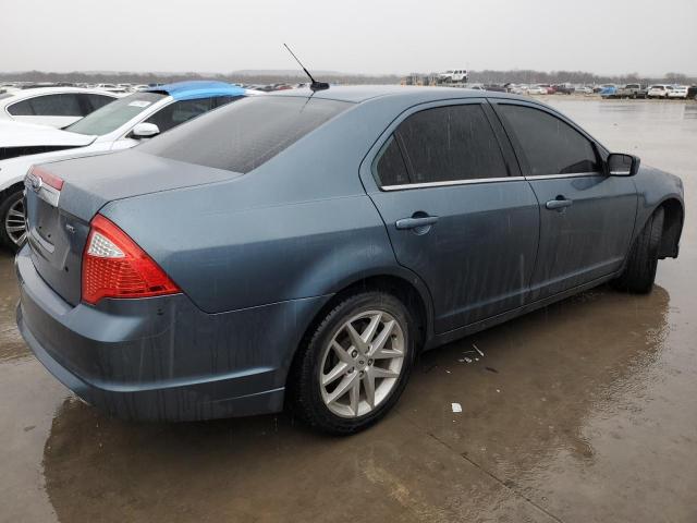 3FAHP0JA7CR312574 - 2012 FORD FUSION SEL BLUE photo 3