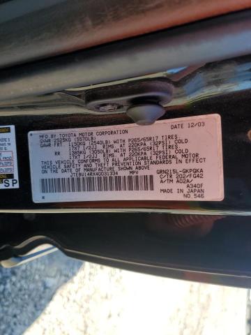 JTEBU14RX40031334 - 2004 TOYOTA 4RUNNER SR5 黑色 照片 13