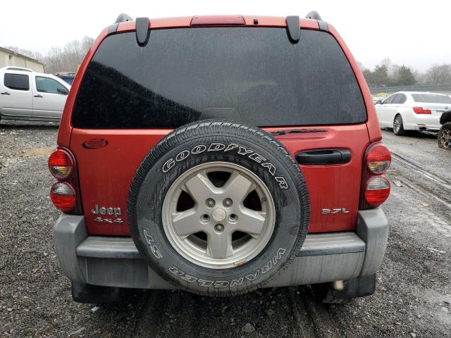 1J4GL48K36W134617 - 2006 JEEP LIBERTY SPORT RED photo 6