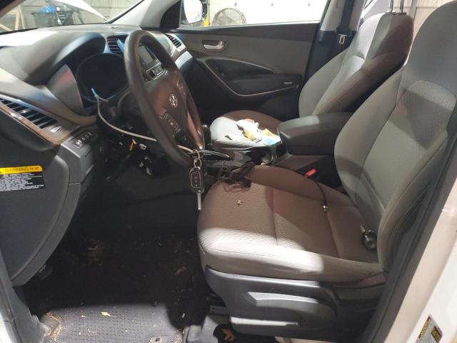 5NMZTDLB0HH026029 - 2017 HYUNDAI SANTA FE S WHITE photo 7