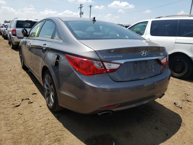 5NPEC4ACXBH086999 - 2011 HYUNDAI SONATA SE GRAY photo 3