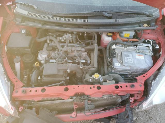 JTDKDTB34E1070415 - 2014 TOYOTA PRIUS C RED photo 11