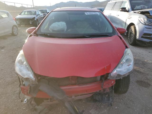 JTDKDTB34E1070415 - 2014 TOYOTA PRIUS C RED photo 5