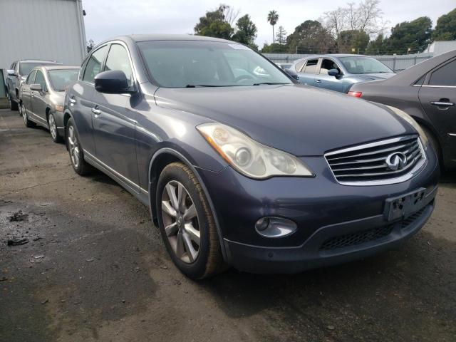 JNKAJ09F98M352196 - 2008 INFINITI EX35 BASE BLUE photo 4