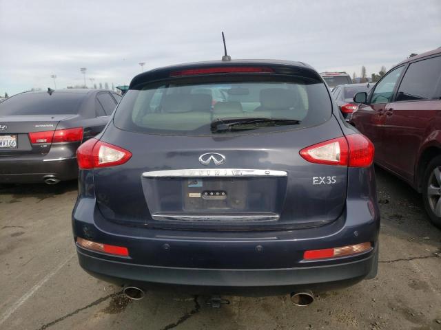 JNKAJ09F98M352196 - 2008 INFINITI EX35 BASE BLUE photo 6