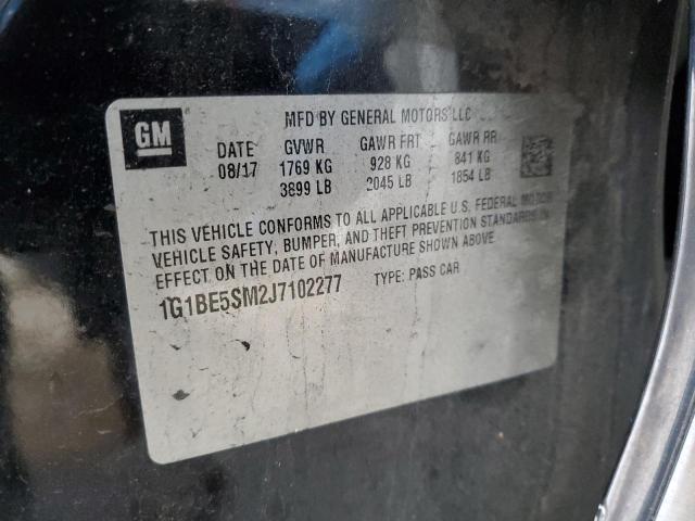 1G1BE5SM2J7102277 - 2018 CHEVROLET CRUZE LT Siyah fotoğraf 13