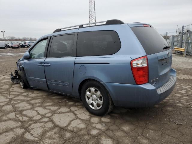 KNDMB233386255411 - 2008 KIA SEDONA EX BLUE photo 2