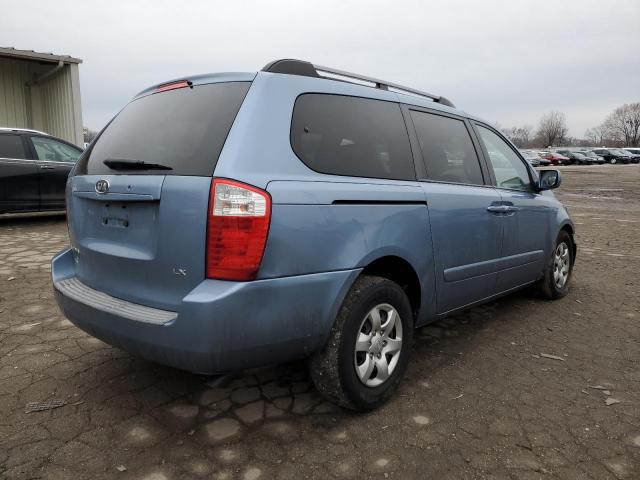 KNDMB233386255411 - 2008 KIA SEDONA EX BLUE photo 3