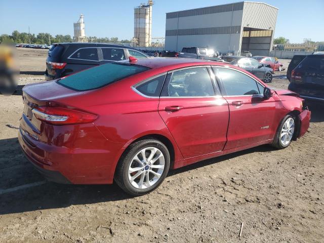 3FA6P0LU9KR241391 - 2019 FORD FUSION SE RED photo 3