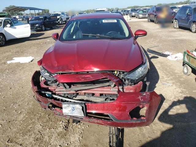 3FA6P0LU9KR241391 - 2019 FORD FUSION SE RED photo 5