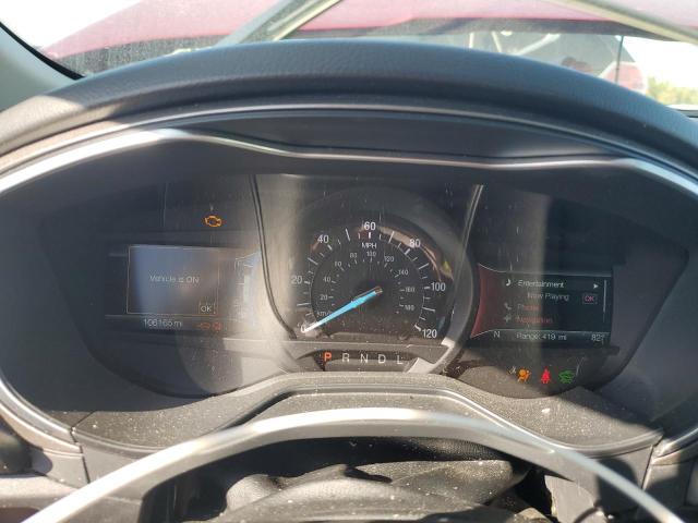 3FA6P0LU9KR241391 - 2019 FORD FUSION SE RED photo 9