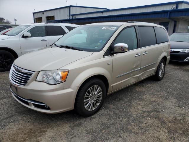 2C4RC1CGXER329881 - 2014 CHRYSLER TOWN & COU TOURING L TAN photo 1