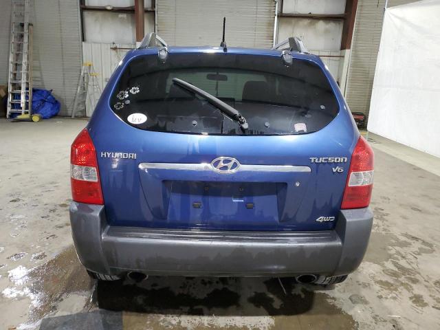 KM8JN72D38U768733 - 2008 HYUNDAI TUCSON SE BLUE photo 6