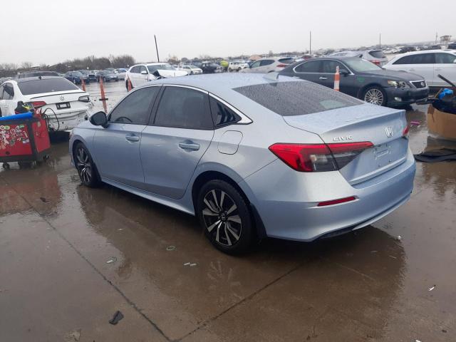 2HGFE1F7XNH314510 - 2022 HONDA CIVIC EX BLUE photo 2