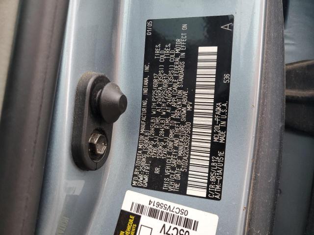 5TDZA22CX5S275600 - 2005 TOYOTA SIENNA XLE BLUE photo 13