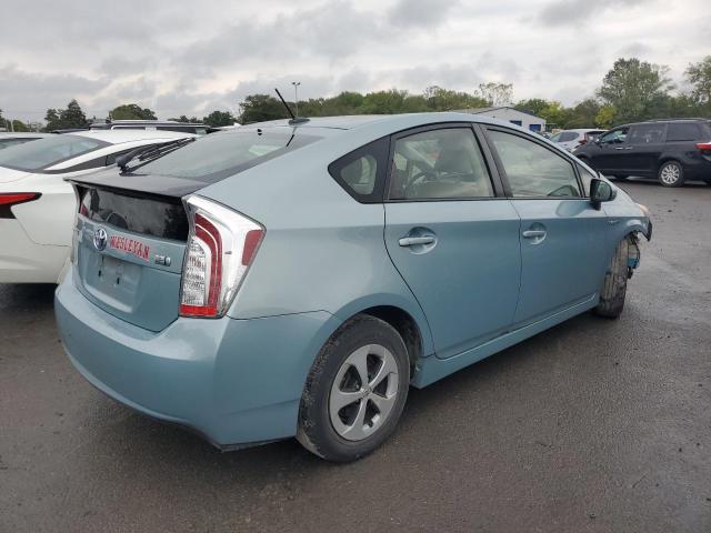 JTDKN3DU0D5678992 - 2013 TOYOTA PRIUS 青色 照片 3