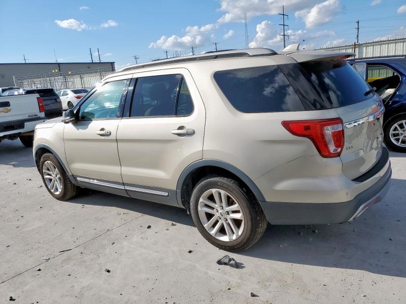 1FM5K7DH4HGA48494 - 2017 FORD EXPLORER XLT Бежевый фото 2